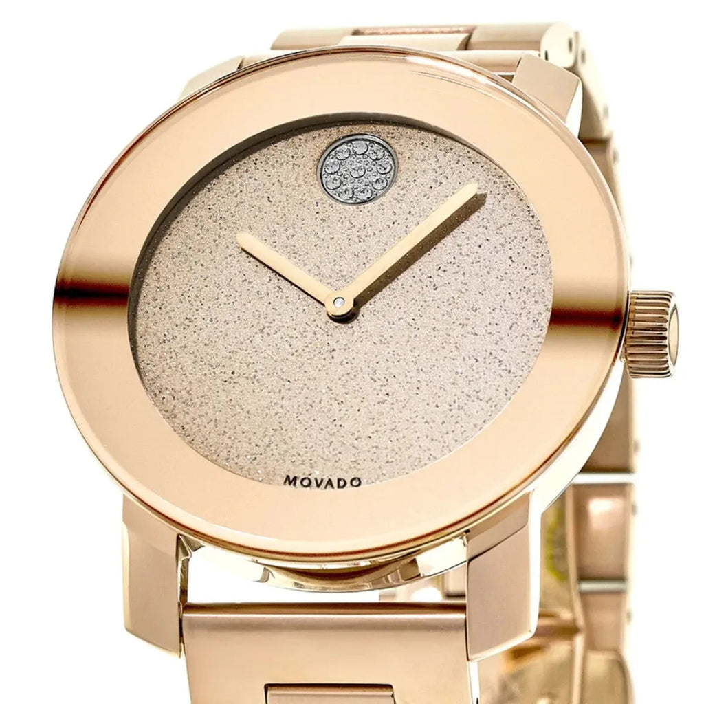 Movado Bold Rose Gold Dial Rose Gold Steel Strap Watch For Women - 3600335 Buy Now By Movado