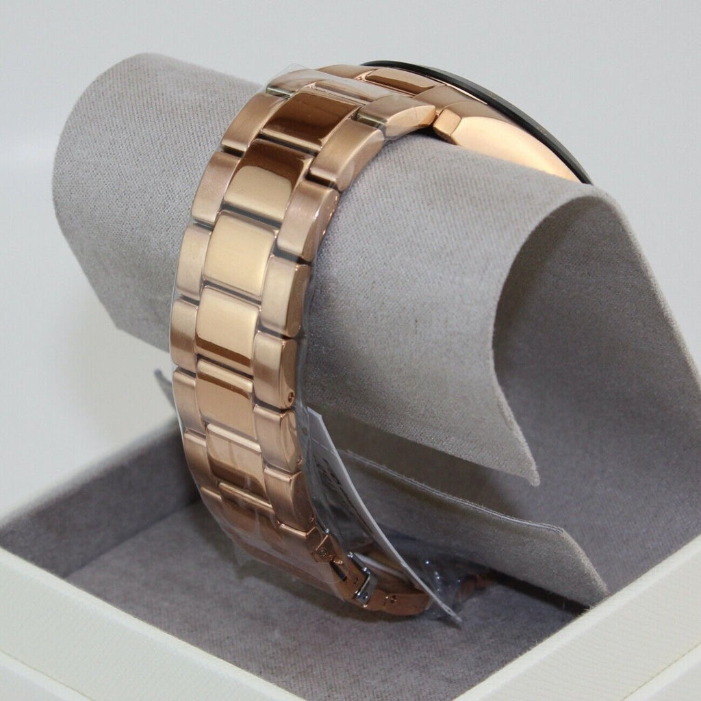 Michael Kors Layton Chronograph Black Dial Rose Gold Steel Strap Watch For Men - MK8824 Buy Now By Michael Kors