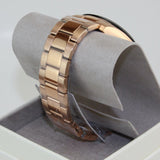 Michael Kors Layton Chronograph Black Dial Rose Gold Steel Strap Watch For Men - MK8824 Buy Now By Michael Kors