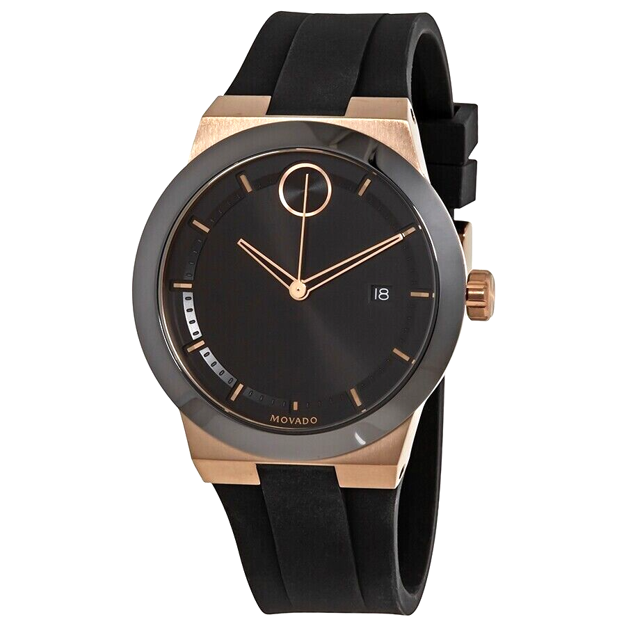 Movado Bold Fusion Black Dial Black Silicone Strap Watch for Men - 3600622 Buy Now By Movado