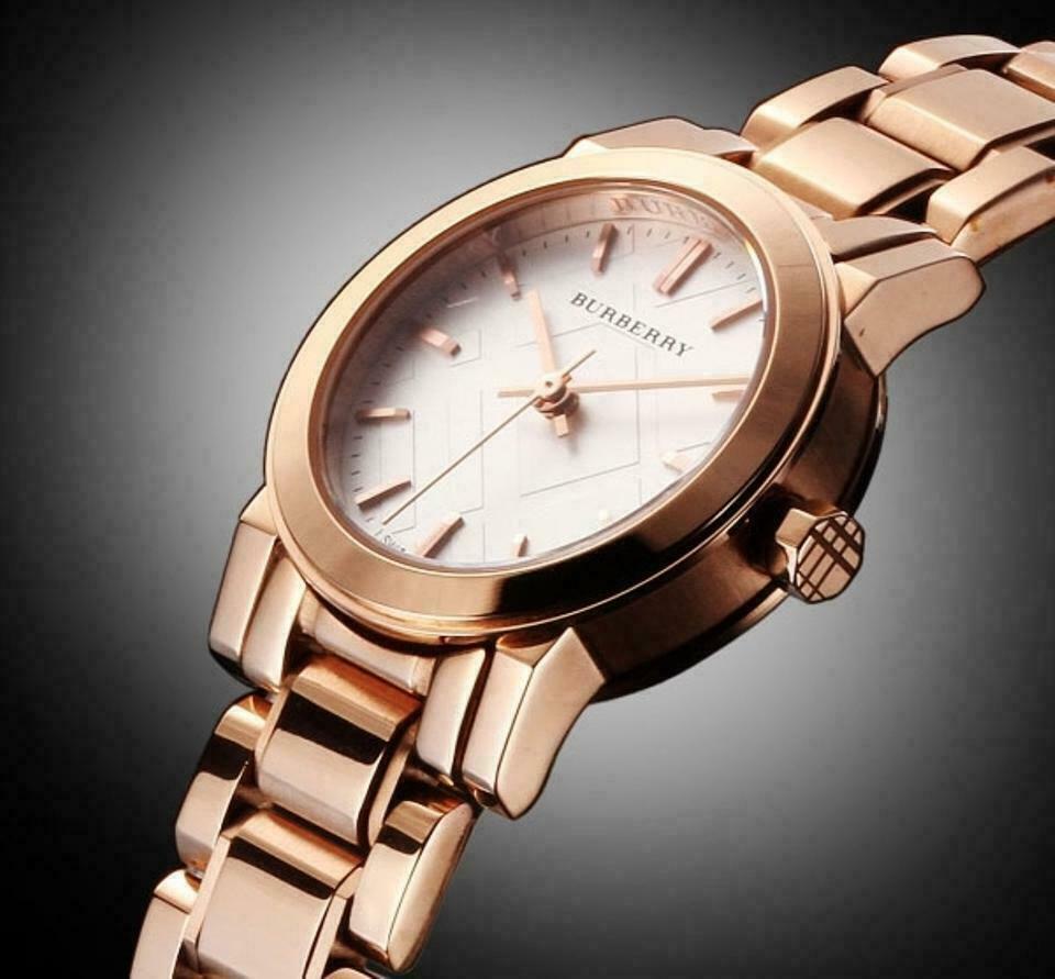 Burberry The City White Dial Rose Gold Steel Strap Watch for Women - BU9204 Buy Now By Burberry