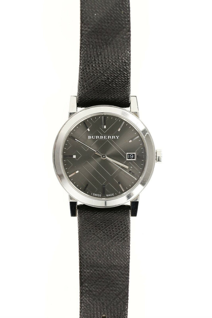 Burberry Heritage Grey Dial Black Leather Strap Watch for Men - BU9024 Buy Now By Burberry