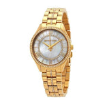 Michael Kors Lauryn Mother of Pearl White Dial Gold Steel Strap Watch for Women - MK3899 Buy Now By Michael Kors