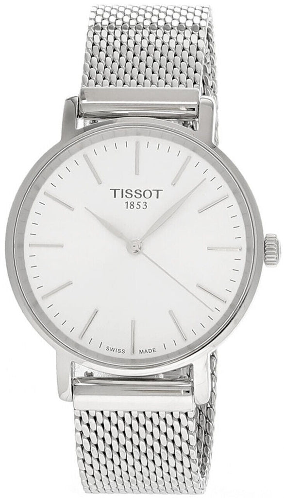 Tissot Everytime Lady Silver Dial Silver Mesh Bracelet Watch for Women - T143.210.11.011.00 Buy Now By Tissot