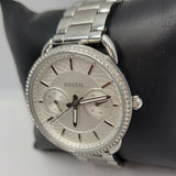 Fossil Tailor White Dial Silver Steel Strap Watch for Women - ES4262 Buy Now By Fossil