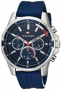 Tommy Hilfiger Mason Blue Dial Blue Rubber Strap Watch for Men - 1791791 Buy Now By Tommy Hilfiger