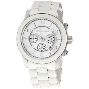Michael Kors Oversize White Dial White Steel Strap Watch for Men - MK8108 Buy Now By Michael Kors