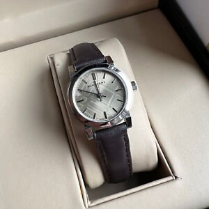 Burberry The City Beige Dial Brown Leather Strap Watch for Women - BU9208 Buy Now By Burberry