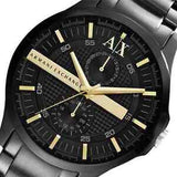 Armani Exchange Hampton Chronograph Black Dial Black Steel Strap Watch For Men - AX2121 Buy Now By Armani Exchange