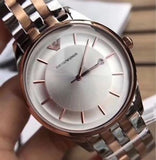 Emporio Armani Lambda Analog Silver Dial Two Tone Steel Strap Watch For Men - AR11044 Buy Now By Emporio Armani