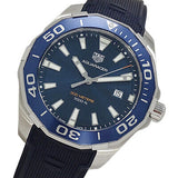 Tag Heuer Aquaracer Quartz Blue Dial Blue Rubber Strap Watch for Men - WAY101C.FT6153 Buy Now By Tag Heuer