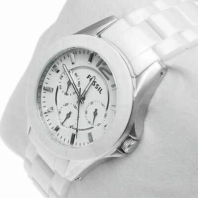 Fossil Ceramic White Dial White Ceramic Strap Watch for Women - CE1002 Buy Now By Fossil