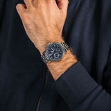 Tommy Hilfiger London Chronograph Quartz Blue Dial Silver Steel Strap Watch for Men - 1791534 Buy Now By Tommy Hilfiger