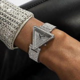 Guess Fame Quartz Crystals Silver Dial Silver Steel Strap Watch For Women - GW0644L1 Buy Now By Guess