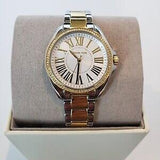 Michael Kors Kacie Three Hand Silver Dial Two Tone Steel Strap Watch for Women - MK6931 Buy Now By Michael Kors