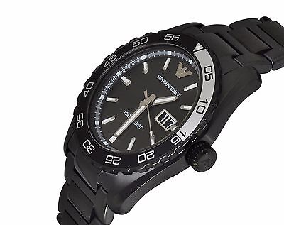 Emporio Armani Sportivo Quartz Black Dial Black Steel Strap Watch For Men - AR6049 Buy Now By Emporio Armani