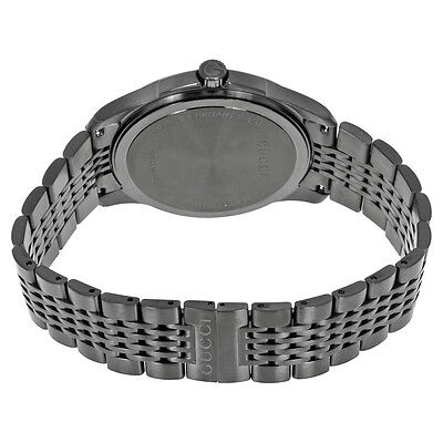 Gucci G Timeless Black Dial Black Steel Strap Watch For Men - YA126202 Buy Now By Gucci