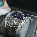 Hugo Boss Driver Sport Chronograph Blue Dial Black Leather Strap Watch for Men - 1513077 Buy Now By Hugo Boss