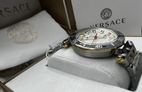 Versace Greca Sport Quartz White Dial Two Tone Steel Strap Watch For Men - VEZ300521 Buy Now By Versace