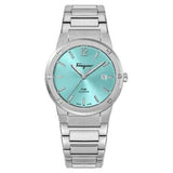 Salvatore Ferragamo F-80 Classic Tiffany Blue Dial Silver Steel Strap Watch for Men - SFDT02323 Buy Now By Salvatore Ferragamo