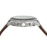 Fossil Sport Tourer Chronograph White Dial Brown Leather Strap Watch for Men - FS6042 Buy Now By Fossil
