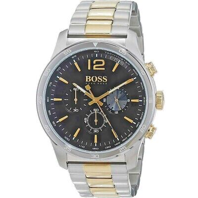 Hugo Boss Professional Black Dial Two Tone Steel Strap Watch for Men - 1513529 Buy Now By Hugo Boss