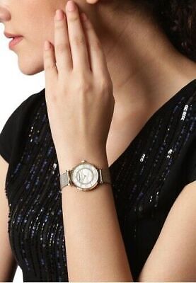 Emporio Armani Gianni T Bar Mother of Pearl Dial Gold Mesh Bracelet Watch For Women - AR11321 Buy Now By Emporio Armani