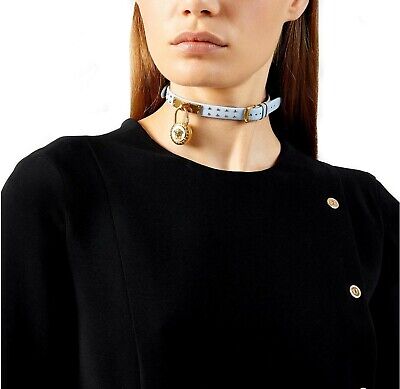 Versace Medusa Lock Icon Quartz White Dial Blue Leather Strap Watch for Women - VEDW00419 Buy Now By Versace