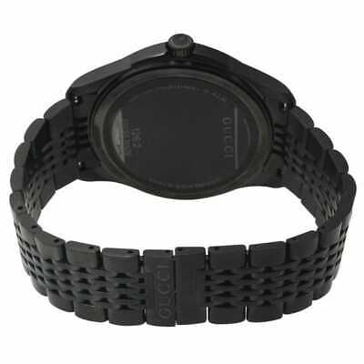 Gucci G Timeless Black Dial Black Steel Strap Watch For Men - YA126202 Buy Now By Gucci