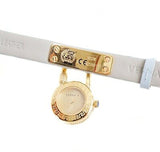 Versace Medusa Lock Icon Quartz White Dial Blue Leather Strap Watch for Women - VEDW00419 Buy Now By Versace