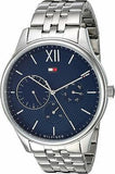 Tommy Hilfiger Damon Chronograph Blue Dial Silver Steel Strap Watch for Men - 1791416 Buy Now By Tommy Hilfiger