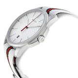 Gucci G Timeless Quartz White DIal White NATO Strap Watch For Men - YA126322 Buy Now By Gucci