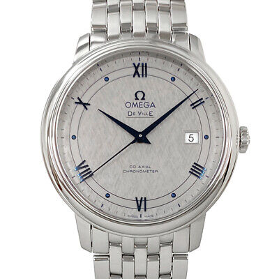 Omega De Ville Prestige Co-Axial Grey Dial Silver Steel Strap Watch for Men - 424.10.40.20.06.002 Buy Now By Omega
