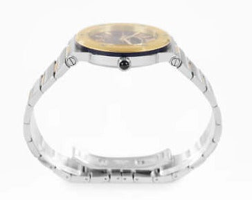 Versace Greca Logo Moonphase Black Dial Two Tone Steel Strap Watch for Men - VE7G00223 Buy Now By Versace