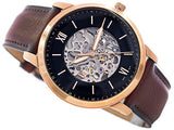 Fossil Neutra Automatic Skeleton Black Dial Brown Leather Strap Watch for Men - ME3195 Buy Now By Fossil