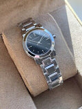 Burberry The City Black Dial Silver Steel Strap Watch for Women - BU9201 Buy Now By Burberry