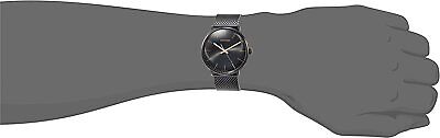 Calvin Klein High Noon Quartz Black Dial Black Mesh Bracelet Watch for Men - K8M21421 Buy Now By Calvin Klein