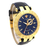 Versace Race GMT Blue Dial Blue Leather Strap Watch For Men - 29G70D282 Buy Now By Versace