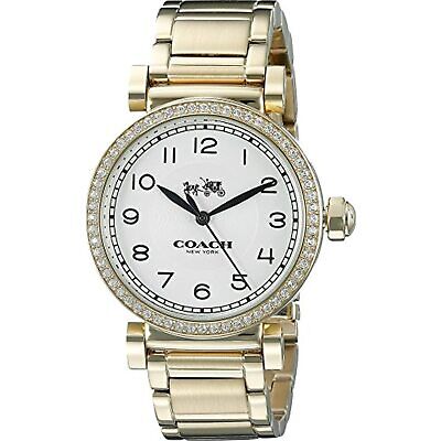 Coach Madison White Dial Gold Steel Strap Watch for Women - 14502397 Buy Now By Coach