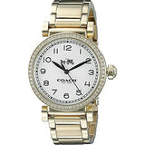 Coach Madison White Dial Gold Steel Strap Watch for Women - 14502397 Buy Now By Coach