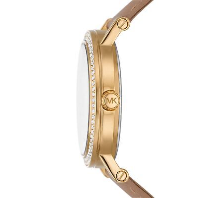 Michael Kors Corey Analog Gold Dial Brown Leather Strap Watch for Women - MK2986 Buy Now By Michael Kors