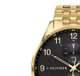 Tommy Hilfiger West Chronograph Quartz Black Dial Gold Steel Strap Watch For Men - 1791708 Buy Now By Tommy Hilfiger