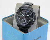 Fossil Bronson Chronograph Black Dial Black Steel Strap Watch for Men - FS5853 Buy Now By Fossil