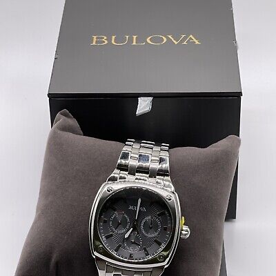 Bulova Classic Collection Multifunction Grey Dial Silver Steel Strap Watch for Men - 96C148 Buy Now By Bulova