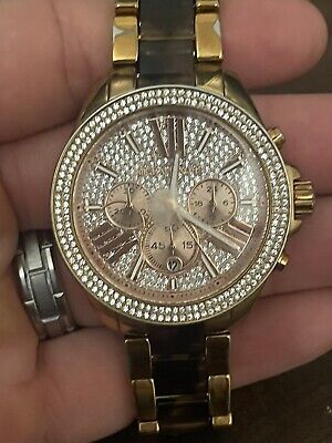 Michael Kors Wren Diamonds Rose Gold Dial Two Tone Steel Strap Watch for Women - MK6159 Buy Now By Michael Kors