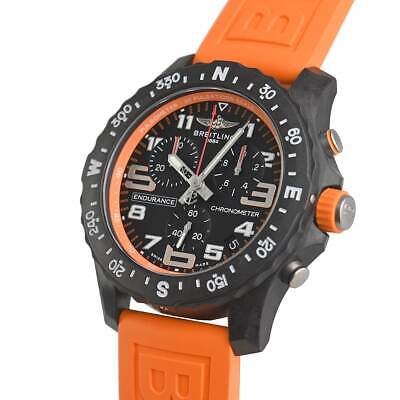 Breitling Endurance Pro Black Dial Orange Rubber Strap Watch for Men - X82310A51B1S1 Buy Now By Breitling