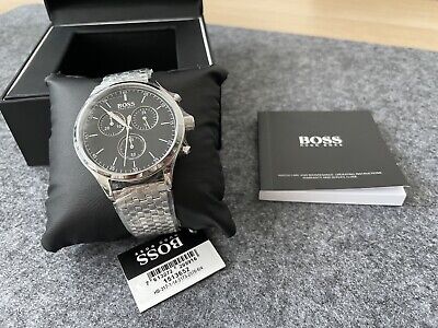 Hugo Boss Companion Black Dial Silver Steel Strap Watch for Men - 1513652 Buy Now By Hugo Boss