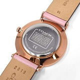 Coach Delancey Gold Dial Pink Leather Strap Watch for Women - 14503332 Buy Now By Coach