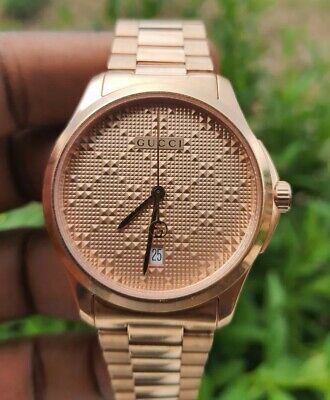 Gucci G Timeless Quartz Gold Dial Gold Steel Strap Watch For Women - YA126482 Buy Now By Gucci