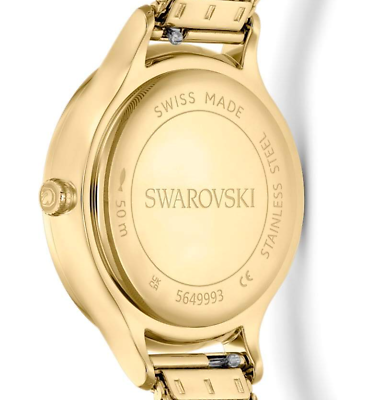 Swarovski Octea Nova Analog Gold Dial Gold Mesh Strap Watch for Women - 5649993 Buy Now By Swarovski